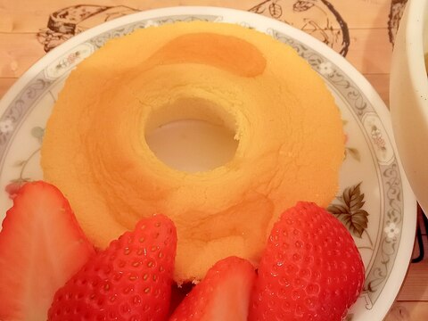 グルテンフリー!ゆず香る米粉のシフォンケーキ